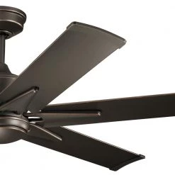 Szeplo II 60 in. Integrated LED Outdoor Olde Bronze Downrod Mount Ceiling Fan with Light with Switch by KICHLER -Kichler Sales olde bronze kichler ceiling fans with lights 300300oz 4f 1000