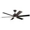 Szeplo II 60 in. Integrated LED Outdoor Olde Bronze Downrod Mount Ceiling Fan with Light with Switch by KICHLER -Kichler Sales olde bronze kichler ceiling fans with lights 300300oz 64 1000