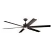 Szeplo II 80 in. Integrated LED Indoor Olde Bronze Downrod Mount Ceiling Fan with Light Kit and Wall Control by KICHLER -Kichler Sales olde bronze kichler ceiling fans with lights 300301oz 64 1000