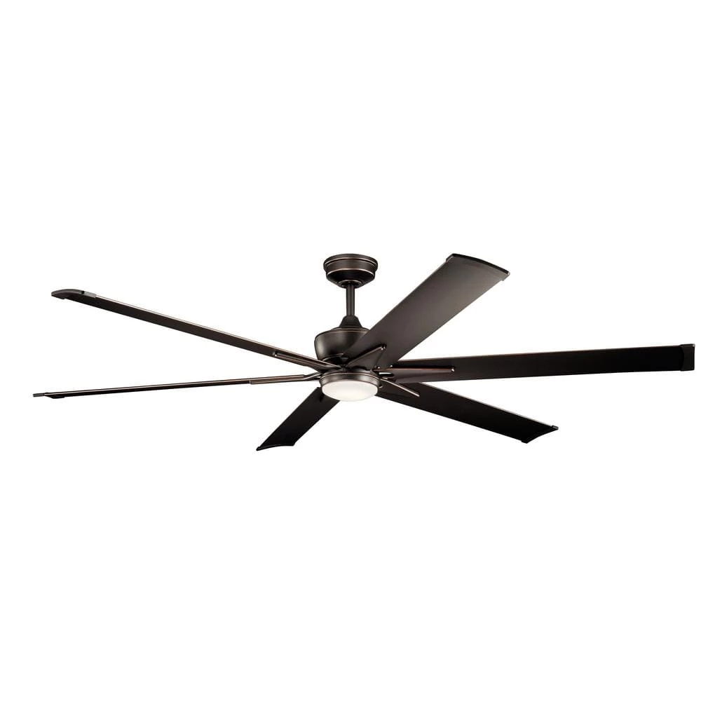 Szeplo II 80 in. Integrated LED Indoor Olde Bronze Downrod Mount Ceiling Fan with Light Kit and Wall Control by KICHLER 3 Szeplo II 80 in. Integrated LED Indoor Olde Bronze Downrod Mount Ceiling Fan with Light Kit and Wall Control by KICHLER