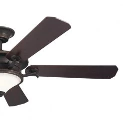 Rise 60 in. Integrated LED Indoor Olde Bronze Downrod Mount Ceiling Fan with Wall Control by KICHLER 11 Rise 60 in. Integrated LED Indoor Olde Bronze Downrod Mount Ceiling Fan with Wall Control by KICHLER -Kichler Sales olde bronze kichler ceiling fans with lights 300370oz 1f 1000