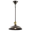 Cobson 7.5 in. 1-Light Olde Bronze Vintage Industrial Kitchen Convertible Pendant Hanging Light with Natural Brass by KICHLER -Kichler Sales olde bronze kichler chandeliers 42580oz 64 1000