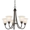 Nicholson 5-Light Olde Bronze Transitional Dining Room Chandelier with White Etched Glass Shade by KICHLER 1 Nicholson 5-Light Olde Bronze Transitional Dining Room Chandelier with White Etched Glass Shade by KICHLER -Kichler Sales olde bronze kichler chandeliers 42884oz 64 1000