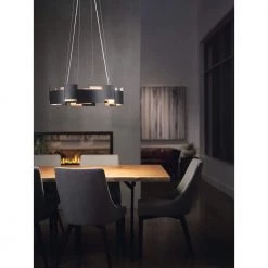 Moderne 60-Watt Integrated LED Olde Bronze Contemporary Dining Room Chandelier by KICHLER -Kichler Sales olde bronze kichler chandeliers 42992ozled 1f 1000