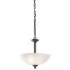 Jolie 2-Light Olde Bronze Transitional Kitchen Convertible Inverted Pendant Hanging Light/Semi Flush by KICHLER -Kichler Sales olde bronze kichler chandeliers 43641oz 64 1000