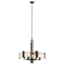 Aberdeen 6-Light Olde Bronze Drum Farmhouse Dining Room Chandelier by KICHLER