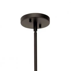 Davenport 3-Light Olde Bronze Transitional Kitchen Convertible Pendant Hanging Light/Semi Flush with Clear Glass by KICHLER -Kichler Sales olde bronze kichler chandeliers 43904oz fa 1000