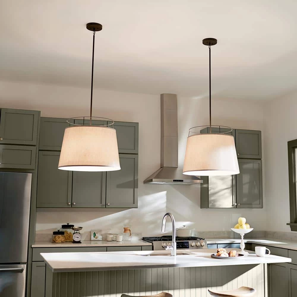 Marika 1-Light Olde Bronze Transitional Kitchen Pendant Hanging Light by KICHLER 4 Marika 1-Light Olde Bronze Transitional Kitchen Pendant Hanging Light by KICHLER - Image 2
