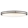 Avon 32.5 in. Olde Bronze Integrated LED Hallway Round Flush Mount Ceiling Light with Acrylic Diffuser by KICHLER -Kichler Sales olde bronze kichler flush mount lights 10789ozled 64 1000