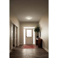 Ceiling Space 13.25 in. Olde Bronze Integrated LED Hallway Drum Flush Mount Ceiling Light with Opal Etched Glass by KICHLER 9 Ceiling Space 13.25 in. Olde Bronze Integrated LED Hallway Drum Flush Mount Ceiling Light with Opal Etched Glass by KICHLER -Kichler Sales olde bronze kichler flush mount lights 42379ozledr 4f 1000