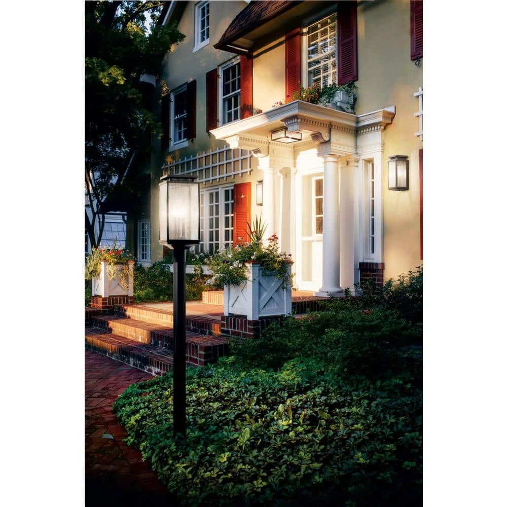 Manningham 2-Light Olde Bronze Outdoor Flush Mount Outdoor Light with Clear Seedy Glass (1-Pack) by KICHLER 5 Manningham 2-Light Olde Bronze Outdoor Flush Mount Outdoor Light with Clear Seedy Glass (1-Pack) by KICHLER - Image 3