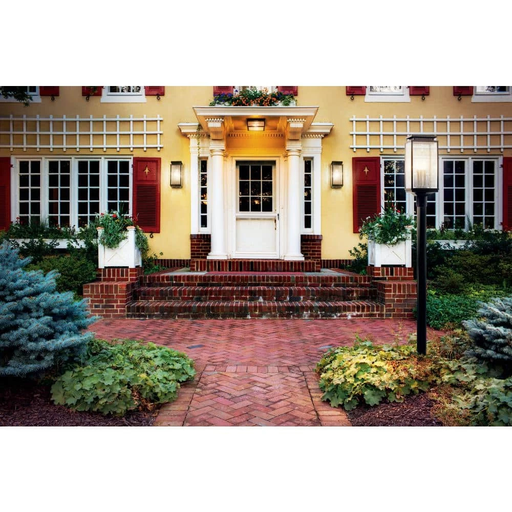 Manningham 2-Light Olde Bronze Outdoor Flush Mount Outdoor Light with Clear Seedy Glass (1-Pack) by KICHLER 4 Manningham 2-Light Olde Bronze Outdoor Flush Mount Outdoor Light with Clear Seedy Glass (1-Pack) by KICHLER - Image 2