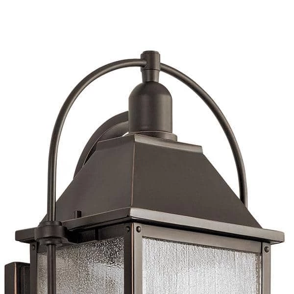 Harbor Row 4-Light Olde Bronze Outdoor Light Wall Sconce with Seeded Glass (1-Pack) by KICHLER 6 Harbor Row 4-Light Olde Bronze Outdoor Light Wall Sconce with Seeded Glass (1-Pack) by KICHLER - Image 4