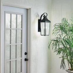 Forestdale 2-Light Olde Bronze Outdoor Light Wall Sconce with Clear Seeded Glass (1-Pack) by KICHLER 11 Forestdale 2-Light Olde Bronze Outdoor Light Wall Sconce with Clear Seeded Glass (1-Pack) by KICHLER -Kichler Sales olde bronze kichler outdoor sconces 49737oz 44 1000