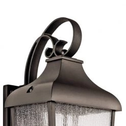Forestdale 2-Light Olde Bronze Outdoor Light Wall Sconce with Clear Seeded Glass (1-Pack) by KICHLER 10 Forestdale 2-Light Olde Bronze Outdoor Light Wall Sconce with Clear Seeded Glass (1-Pack) by KICHLER -Kichler Sales olde bronze kichler outdoor sconces 49737oz 4f 1000