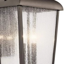 Forestdale 2-Light Olde Bronze Outdoor Light Wall Sconce with Clear Seeded Glass (1-Pack) by KICHLER 9 Forestdale 2-Light Olde Bronze Outdoor Light Wall Sconce with Clear Seeded Glass (1-Pack) by KICHLER -Kichler Sales olde bronze kichler outdoor sconces 49737oz c3 1000