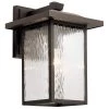 Capanna 16 in. 1-Light Olde Bronze Outdoor Light Wall Sconce with Clear Water Glass (1-Pack) by KICHLER -Kichler Sales olde bronze kichler outdoor sconces 49926oz 64 1000