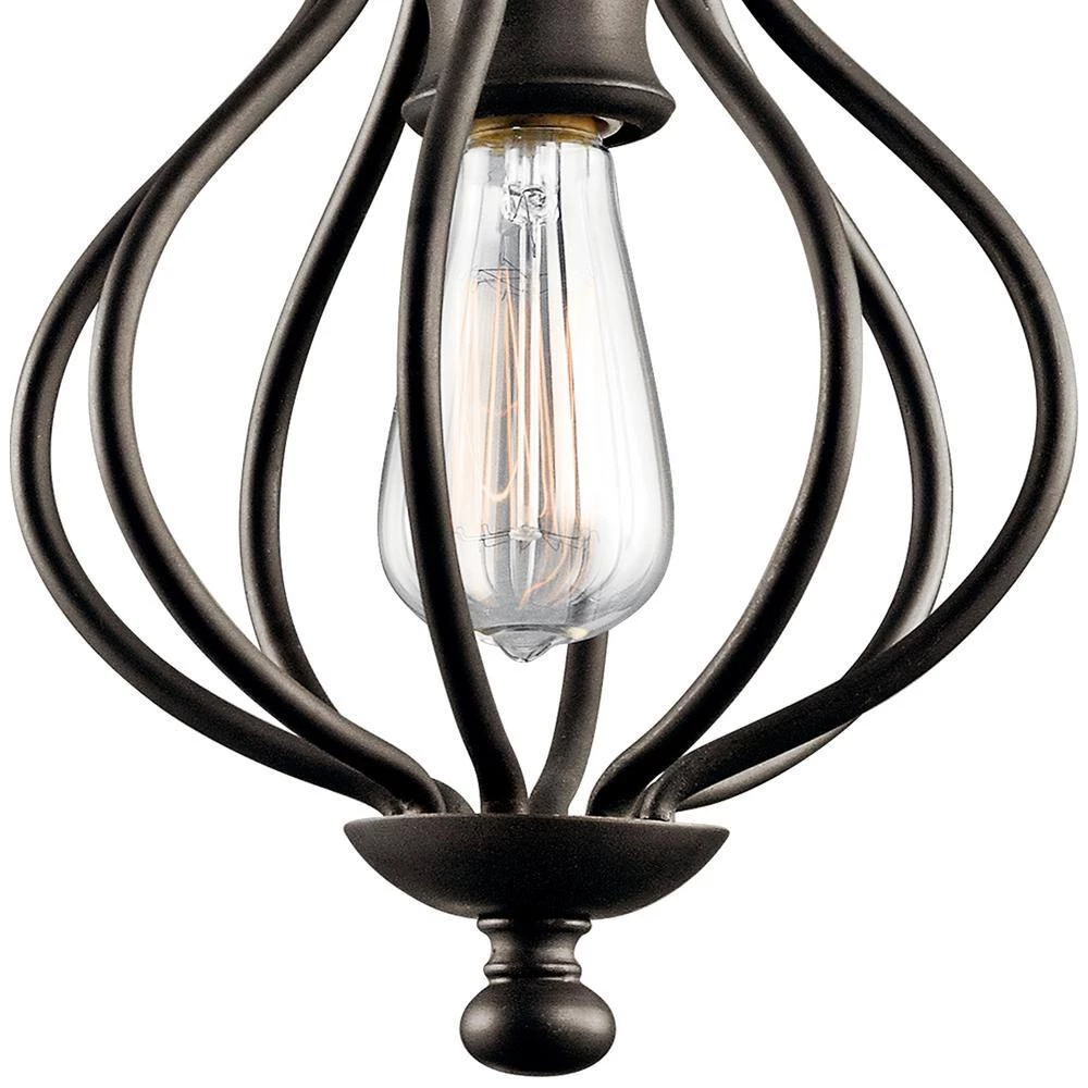 Kensington 1-Light Olde Bronze Farmhouse Kitchen Mini Pendant Hanging Light by KICHLER 4 Kensington 1-Light Olde Bronze Farmhouse Kitchen Mini Pendant Hanging Light by KICHLER - Image 2