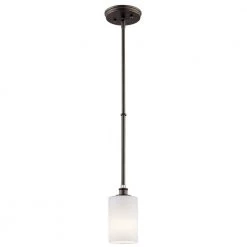 Joelson 1-Light Olde Bronze Transitional Kitchen Mini Pendant Hanging Light by KICHLER