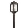 Wiscombe Park 4-Light Olde Bronze Outdoor Lamp Post Light with Clear Seeded Glass (1-Pack) by KICHLER -Kichler Sales olde bronze kichler post light sets 49506oz 64 1000