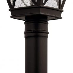 Tangier 1-Light Olde Bronze Outdoor Lamp Post Light (1-Pack) by KICHLER -Kichler Sales olde bronze kichler post light sets 49843oz 4f 1000
