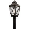 Tangier 1-Light Olde Bronze Outdoor Lamp Post Light (1-Pack) by KICHLER -Kichler Sales olde bronze kichler post light sets 49843oz 64 1000