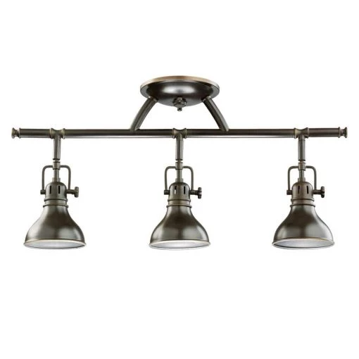 Hatteras Bay 1.9 ft. 3-Light Olde Bronze Track Lighting Kit by KICHLER -Kichler Sales olde bronze kichler track lighting kits 7050oz 64 1000