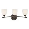 Granby 6 in. 3-Light Olde Bronze Bathroom Vanity Light with Etched Glass Shade by KICHLER -Kichler Sales olde bronze kichler vanity lighting 45360oz 64 1000