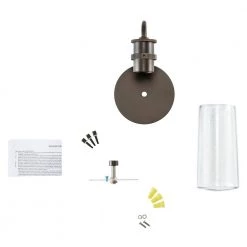 Braelyn 1-Light Olde Bronze Bathroom Indoor Wall Sconce with Clear Seeded Glass Shade by KICHLER 13 Braelyn 1-Light Olde Bronze Bathroom Indoor Wall Sconce with Clear Seeded Glass Shade by KICHLER -Kichler Sales olde bronze kichler vanity lighting 45457oz fa 1000