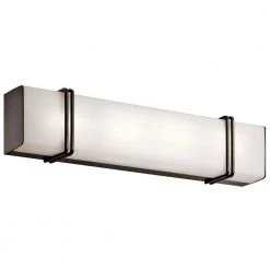 Impello 23.5 in. Olde Bronze Integrated LED Linear Bathroom Vanity Light Bar by KICHLER