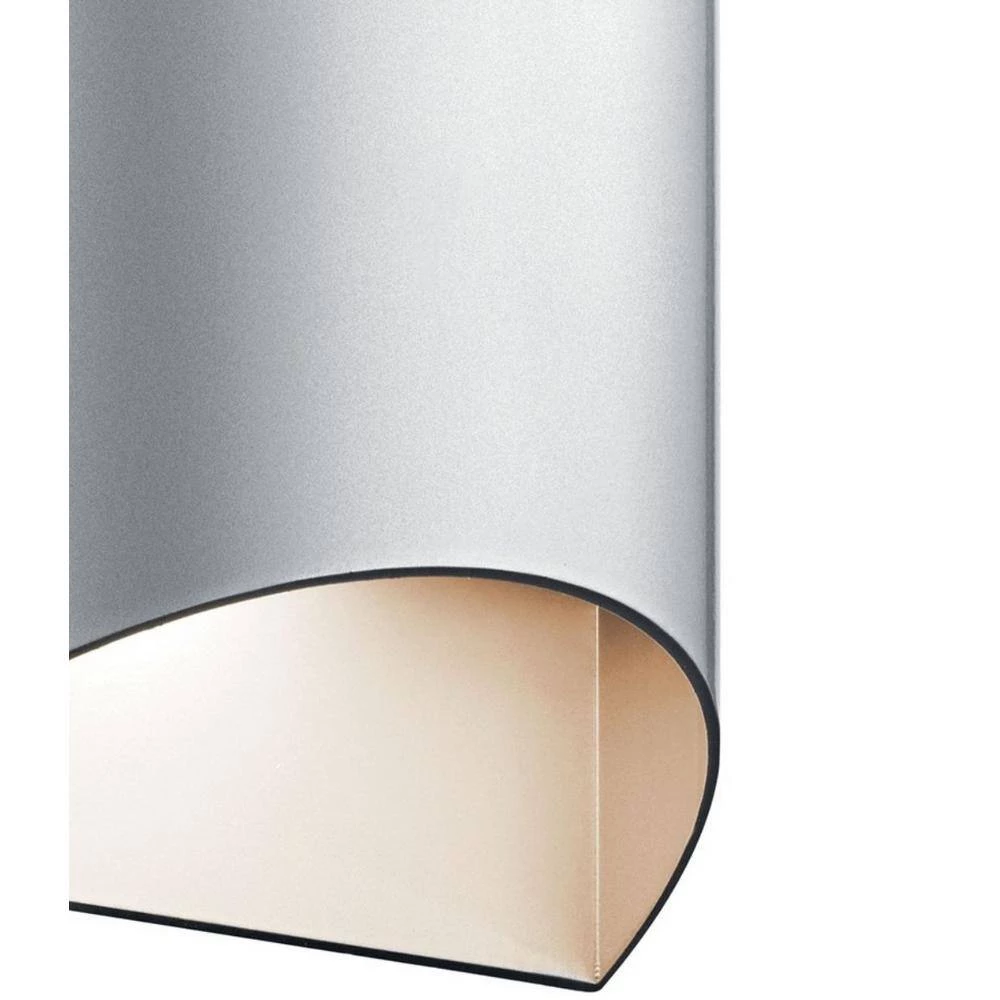 Wesley 7.5 in. 1-Light Platinum Silver Outdoor Light Integrated LED Wall Sconce (1-Pack) by KICHLER 4 Wesley 7.5 in. 1-Light Platinum Silver Outdoor Light Integrated LED Wall Sconce (1-Pack) by KICHLER - Image 2