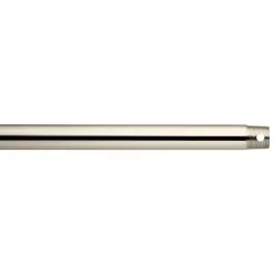 48 in. Polished Nickel Dual Threaded Ceiling Fan Extension Downrod by KICHLER