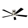 Lucian 52 in. Integrated LED Indoor Polished Nickel Downrod Mount Ceiling Fan with Light with Switch by KICHLER -Kichler Sales polished nickel kichler ceiling fans with lights 330000pn 64 1000