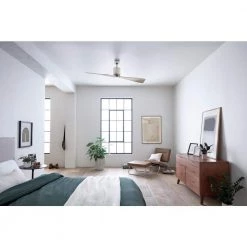 Ferron 60 in. Indoor Polished Nickel Downrod Mount Ceiling Fan with Remote Control by KICHLER -Kichler Sales polished nickel kichler ceiling fans without lights 300160pn 44 1000