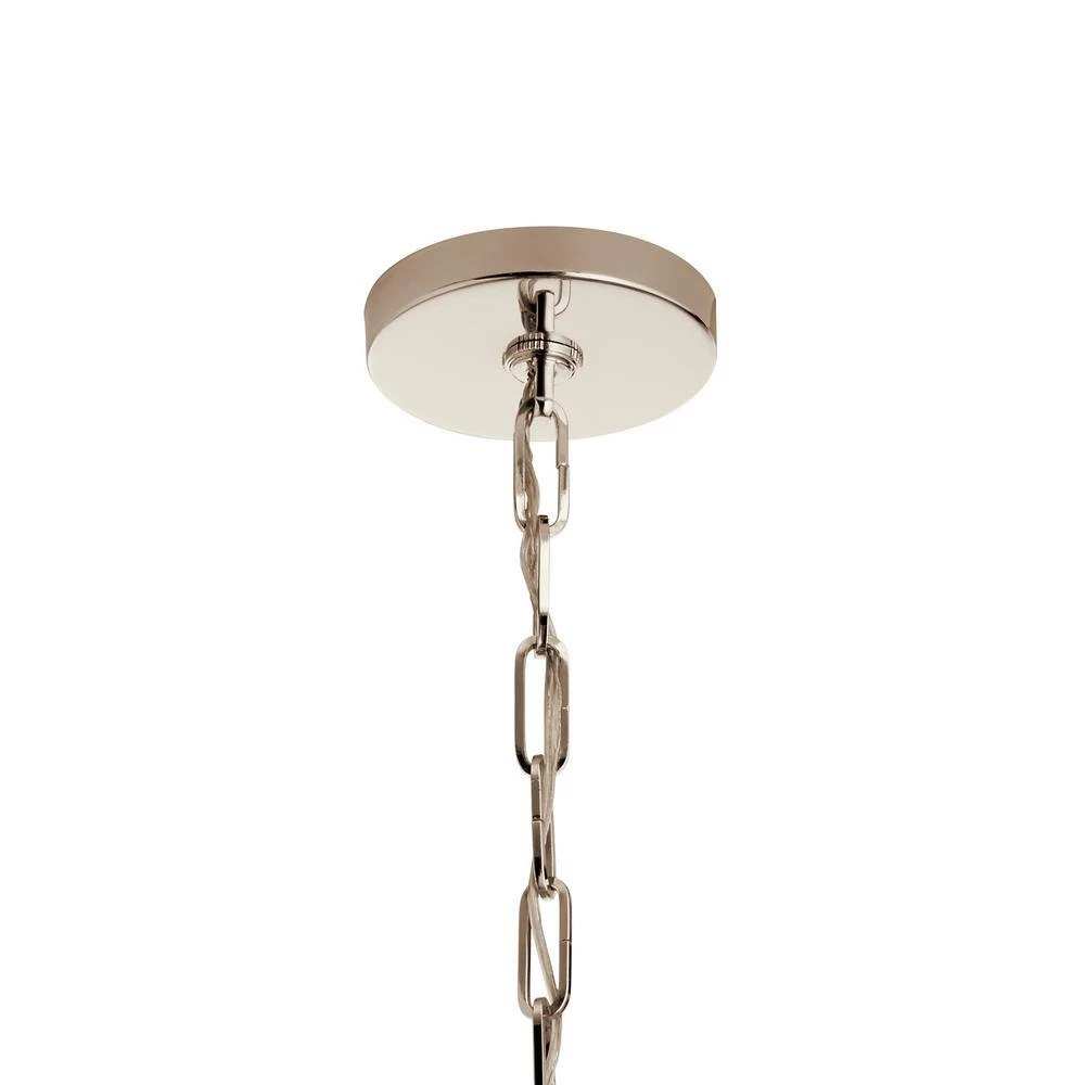 Abbotswell 19 in. 4-Light Polished Nickel Traditional Kitchen Candle Stick Pendant Hanging Light by KICHLER 7 Abbotswell 19 in. 4-Light Polished Nickel Traditional Kitchen Candle Stick Pendant Hanging Light by KICHLER - Image 5
