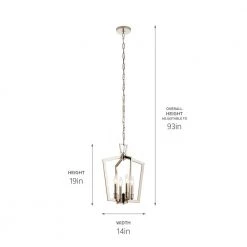 Abbotswell 19 in. 4-Light Polished Nickel Traditional Kitchen Candle Stick Pendant Hanging Light by KICHLER 9 Abbotswell 19 in. 4-Light Polished Nickel Traditional Kitchen Candle Stick Pendant Hanging Light by KICHLER -Kichler Sales polished nickel kichler chandeliers 43498pn c3 1000