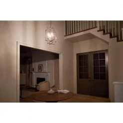 Downtown Deco 4-Light Polished Nickel Contemporary Foyer Pendant Hanging Light by KICHLER -Kichler Sales polished nickel kichler chandeliers 43964pn 1f 1000