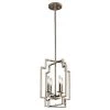 Downtown Deco 4-Light Polished Nickel Contemporary Foyer Pendant Hanging Light by KICHLER