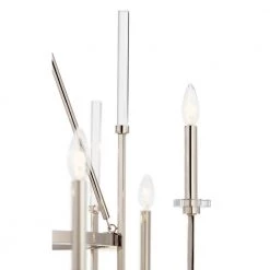 Kadas 8-Light Polished Nickel Traditional Candlestick Dining Room Chandelier by KICHLER -Kichler Sales polished nickel kichler chandeliers 52210pn 4f 1000