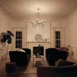 Kadas 8-Light Polished Nickel Traditional Candlestick Dining Room Chandelier by KICHLER -Kichler Sales polished nickel kichler chandeliers 52210pn 66 1000