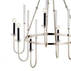 Kadas 8-Light Polished Nickel Traditional Candlestick Dining Room Chandelier by KICHLER -Kichler Sales polished nickel kichler chandeliers 52210pn fa 1000