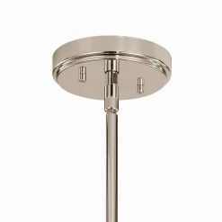 Kimrose 3-Light Polished Nickel with Satin Nickel Art Deco Dining Room Chandelier with Clear Fluted Glass by KICHLER 12 Kimrose 3-Light Polished Nickel with Satin Nickel Art Deco Dining Room Chandelier with Clear Fluted Glass by KICHLER -Kichler Sales polished nickel kichler chandeliers 52410pn 4f 1000