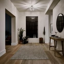 Eris 4-Light Polished Nickel Hallway Round Semi-Flush Mount Ceiling Light by KICHLER -Kichler Sales polished nickel kichler flush mount lights 44277pn 1d 1000