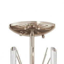 Eris 4-Light Polished Nickel Hallway Round Semi-Flush Mount Ceiling Light by KICHLER -Kichler Sales polished nickel kichler flush mount lights 44277pn 1f 1000