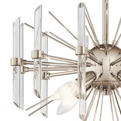 Eris 4-Light Polished Nickel Hallway Round Semi-Flush Mount Ceiling Light by KICHLER -Kichler Sales polished nickel kichler flush mount lights 44277pn 4f 1000