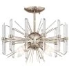 Eris 4-Light Polished Nickel Hallway Round Semi-Flush Mount Ceiling Light by KICHLER 1 Eris 4-Light Polished Nickel Hallway Round Semi-Flush Mount Ceiling Light by KICHLER -Kichler Sales polished nickel kichler flush mount lights 44277pn 64 1000