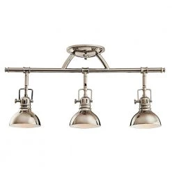 Hatteras Bay 1.9 ft. 3-Light Polished Nickel Track Lighting Kit by KICHLER