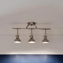 Hatteras Bay 1.9 ft. 3-Light Polished Nickel Track Lighting Kit by KICHLER -Kichler Sales polished nickel kichler track lighting kits 7050pn 76 1000