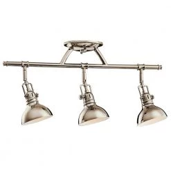Hatteras Bay 1.9 ft. 3-Light Polished Nickel Track Lighting Kit by KICHLER -Kichler Sales polished nickel kichler track lighting kits 7050pn c3 1000