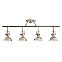 Hatteras Bay 2.65 ft. 4-Light Polished Nickel Track Lighting Kit by KICHLER